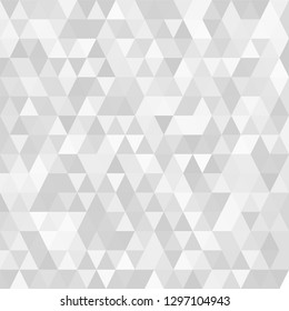 Triangular  low poly, light grey, silver, mosaic pattern background, Vector polygonal illustration graphic, Creative, Origami style with gradient