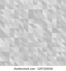 Triangular  low poly, light grey, silver, mosaic pattern background, Vector polygonal illustration graphic, Creative, Origami style with gradient