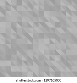 Triangular  low poly, light grey, silver, mosaic pattern background, Vector polygonal illustration graphic, Creative, Origami style with gradient