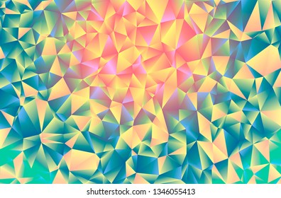 Triangular low poly, pink, blue, soft, glow, mosaic pattern background, Vector polygonal illustration graphic, Creative, Origami style with gradient