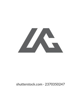 triangular monogram logo initials A C T