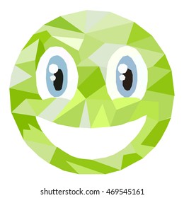 triangular mosaic of smiley