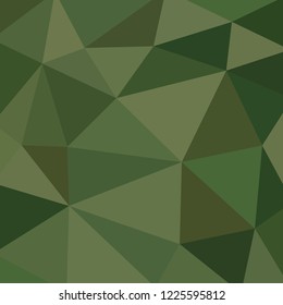triangular multicolor abstract stained glass grid in shades of green and other - military camouflage colors