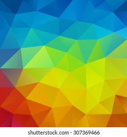 Triangular multicolor mosaic
