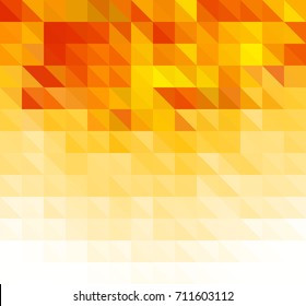 Triangular orange vector background