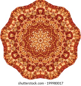 Triangular  ornamental round lace