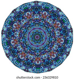 Triangular ornamental round lace