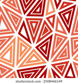 Fondo de patrón triangular. Múltiples triángulos internos repetidos. Grandes triángulos de tamaño. Estilo de tono mono. Patrón sin fisuras. Azulejos de Vector vibrantes. Ilustración vectorial moderna.