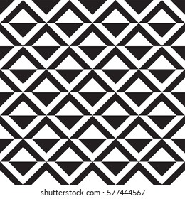 Triangular pattern black and white