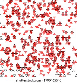 Triangular pattern with different shades of Red