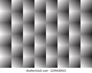 triangular pattern with optical illusion effect black and white seamless eps10 vector illustration.