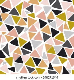 Triangular pieces stylish seamless pattern.