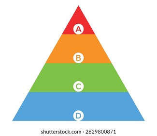  Triangular Pyramid Infographic Set – Hierarchy Levels and Layered Chart Templates for Business Presentation.