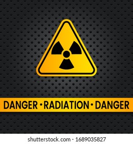 Triangular Radiation Hazard Sign Concept Nuclear Stock Vector (Royalty ...