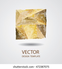 Triangular Retro Square Shape. Banners, Insignias,Logos,Icons,Labels and Badges. 