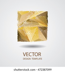 Triangular Retro Square Shape. Banners, Insignias,Logos,Icons,Labels and Badges. 