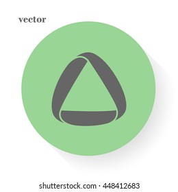  triangular ribbon,  Vector icon