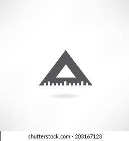 triangular ruler icon
