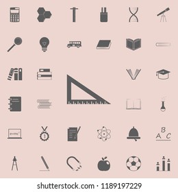 triangular ruler icon. Education icons universal set for web and mobile
