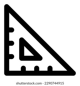 triangular ruler vector icon illustration asset
