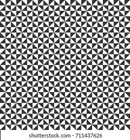 Triangular Seamless Black And White Pattern Vector 