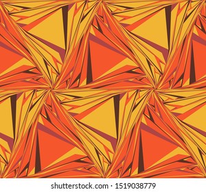 Triangular seamless pattern. Geometric abstract polygonal mosaic. Decorative backdrop for wallpaper, pattern fills, web page background, surface textures.
