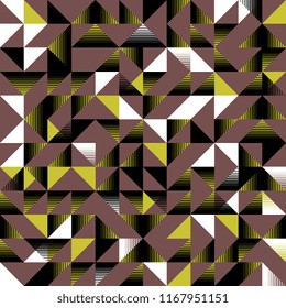 triangular seamless pattern unique and beauty style. Vector illustration for fashion textile, wrapping, and print.