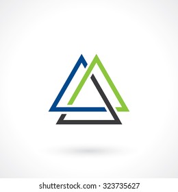 triangular shape for logo template