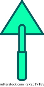 Triangular Shovel Icon Symbol Art Sign