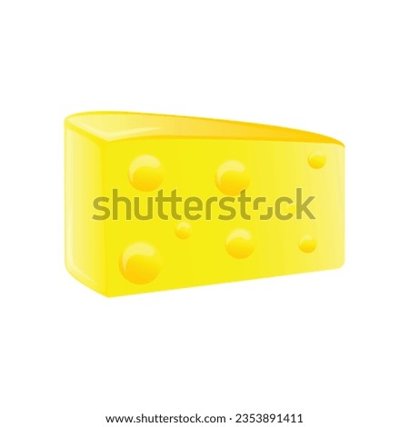 triangular slab of yellow swiss cheese with holes