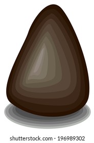 Triangular smooth stones vector