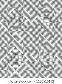 Triangular  or square geometric abstract seamless pattern. Ornament texture or mosaic design backdrop tile template