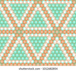 triangular structure from hexagon decorative background for gift paper and festivities