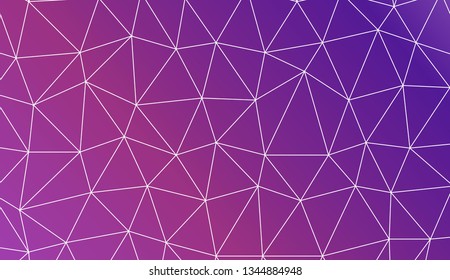 Triangular style. For flyer, screen, business presentation. Vector illustration. Creative gradient color