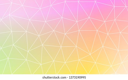 Triangular style. Modern design for you business, project. Vector illustration. Creative gradient color