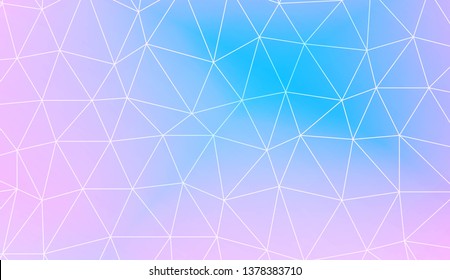 Triangular style. Modern design for you business, project. Vector illustration. Creative gradient color