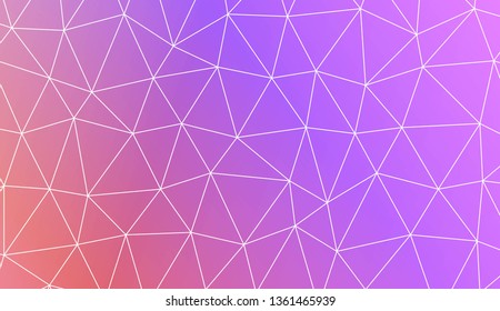 Triangular style. Modern pattern for a brand book. Vector illustration. Creative gradient color