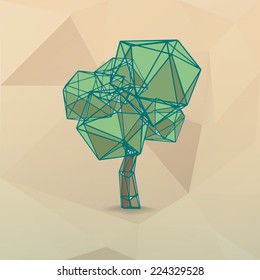 triangular style vector tree