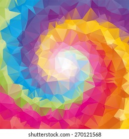 triangular tornado color background