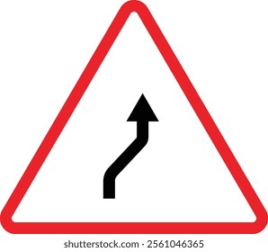 Triangular Traffic road sign board icon. Indicator and warning sign in addition to the hexagonal stop vector collection isolated on transparent background. Inform complicated Turning symbol.