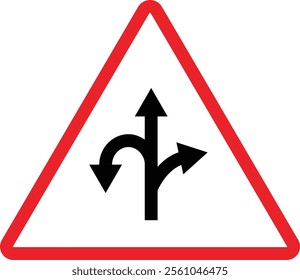 Triangular Traffic road sign board icon. Indicator and warning sign in addition to the hexagonal stop vector collection isolated on transparent background. Inform complicated Turning symbol.