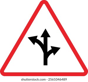 Triangular Traffic road sign board icon. Indicator and warning sign in addition to the hexagonal stop vector collection isolated on transparent background. Inform complicated Turning symbol.