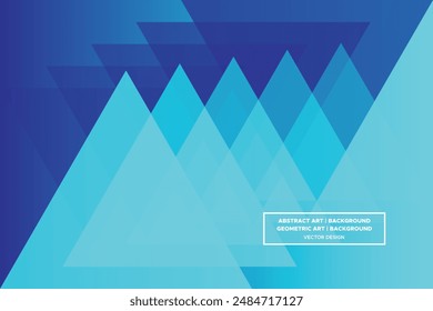 Triangular and Triangle Blue and Light Blue Colors with Gradient Backdrop Modern Abstract Background Geometric Background