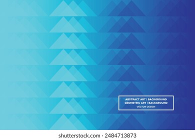 Triangular and Triangle Shapes Blue and Light Blue Colors with Gradient Backdrop Modern Abstract Background Geometric Background