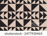 Triangular and Triangle Shapes and Designs Brown and Black Colors Geometric Pattern Abstract Pattern Seamless 