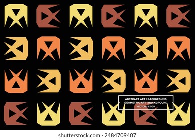 Triangular and Triangle Shapes and Designs Brown and Light Brown Colors Geometric Pattern Abstract Pattern Seamless Pattern