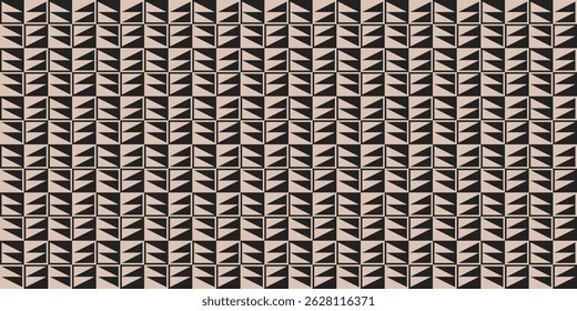 Formas e desenhos triangulares e triangulares Cores castanhas e pretas Padrão geométrico Padrão abstrato Sem emenda 