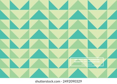 Triangular and Triangle Shapes and Designs Green and Light Green Colors Geometric Pattern Abstract Pattern Seamless Pattern