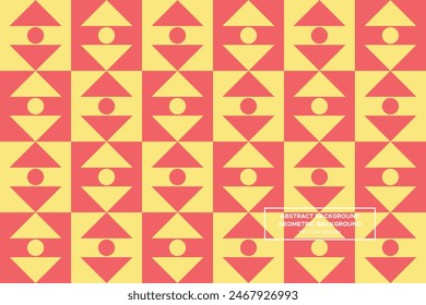 Triangular and Triangle Shapes and Designs Orange and Yellow Colors Geometric Pattern Abstract Pattern Seamless 