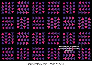 Triangular and Triangle Shapes and Designs Purple and Red Colors Geometric Pattern Abstract Pattern Seamless Pattern